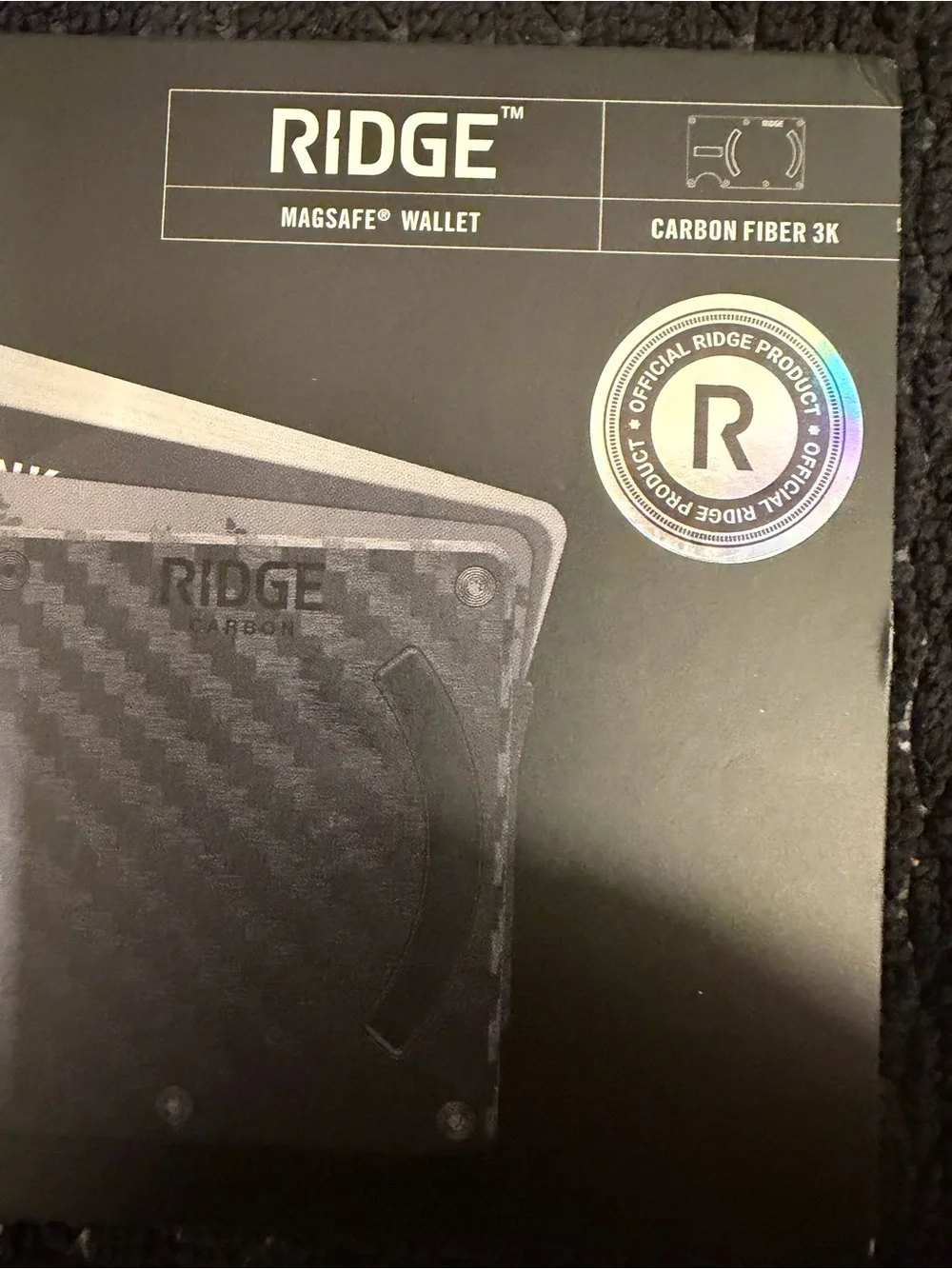 The Ridge Wallet for MagSafe in Carbon Fiber 3K - New/Factory Sealed